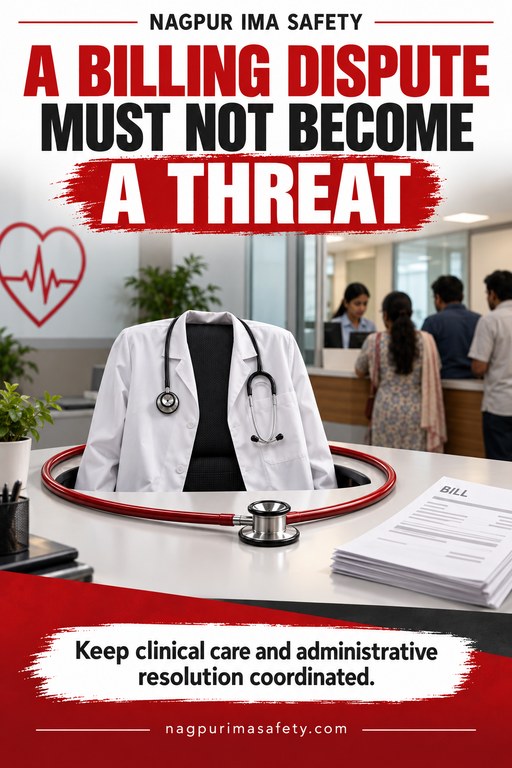 A BILLING DISPUTE MUST NOT BECOME A THREAT — Keep clinical care and administrative resolution coordinated.