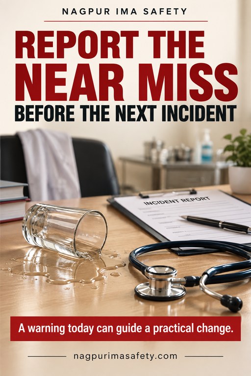 REPORT THE NEAR MISS BEFORE THE NEXT INCIDENT — A warning today can guide a practical change.